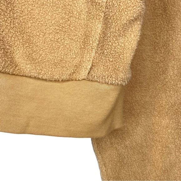 Donni Tan Brown Brushed Terry Duo Zip Up Hoodie - Small - Picture 7 of 12
